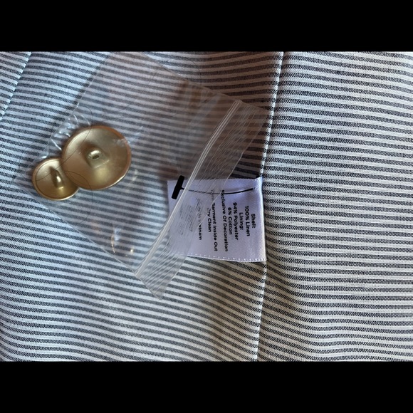 Talbots blue and white blazer worn once - Picture 6 of 8